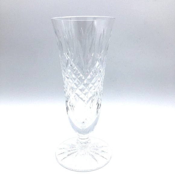 Vintage WATERFORD Ireland Crystal Bud Vase 6 3/4" - Picture 1 of 9